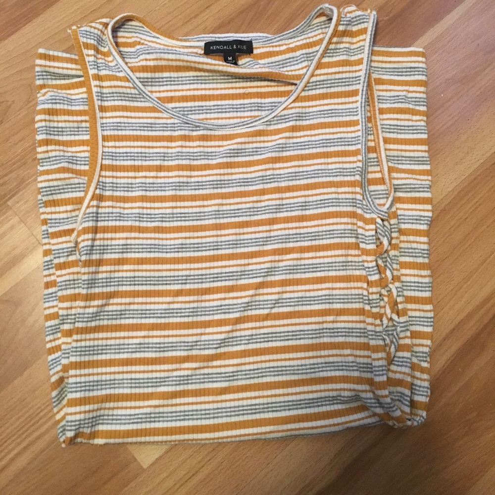 KENDALL AND KYLIE tight striped dress